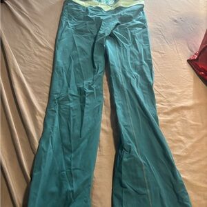 lululemon athletica Teal Flare Yoga Pants